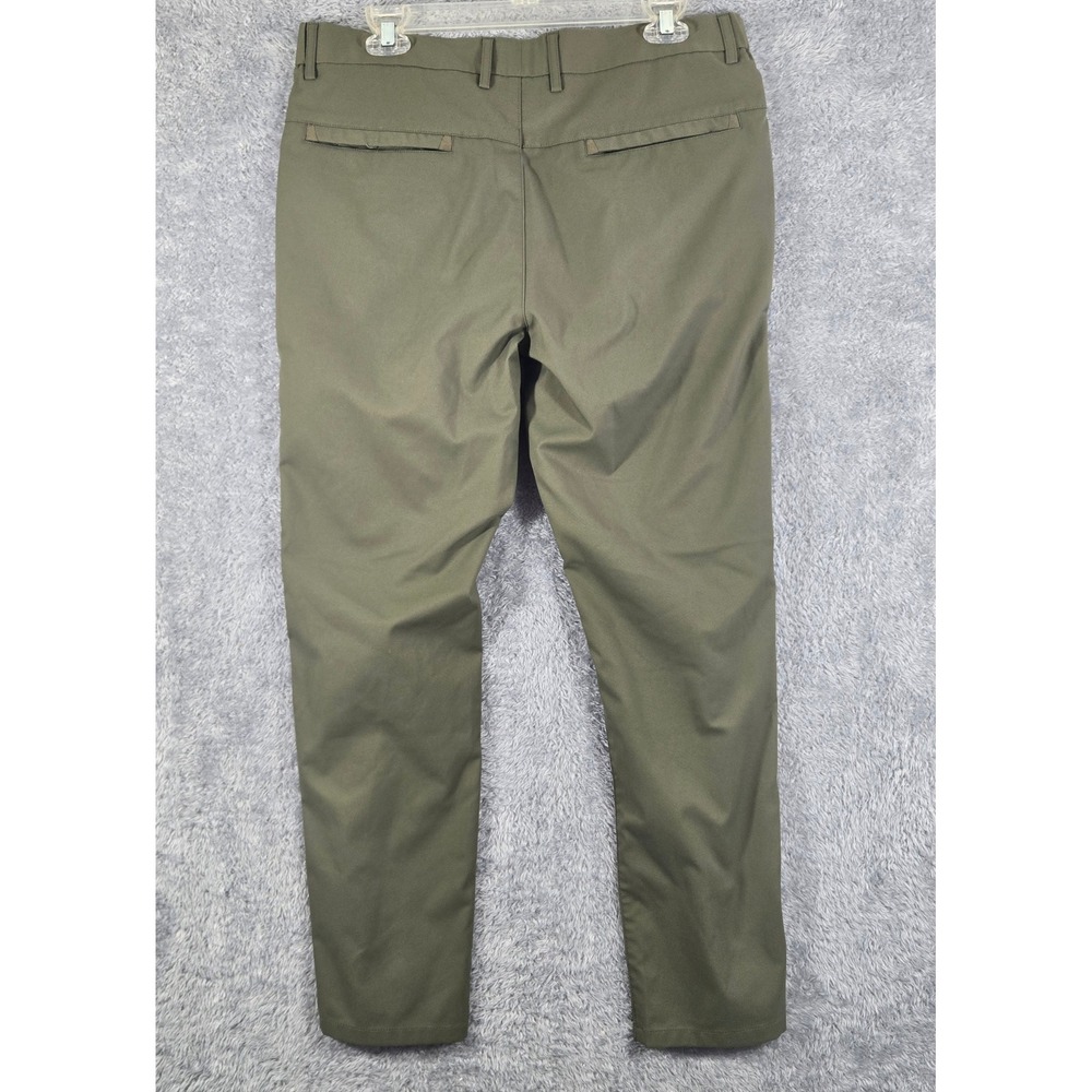 Jack Archer Jetsetter Pants Mens 33x30 Olive Green Tech Chino Trousers 100% Poly - Picture 3 of 8